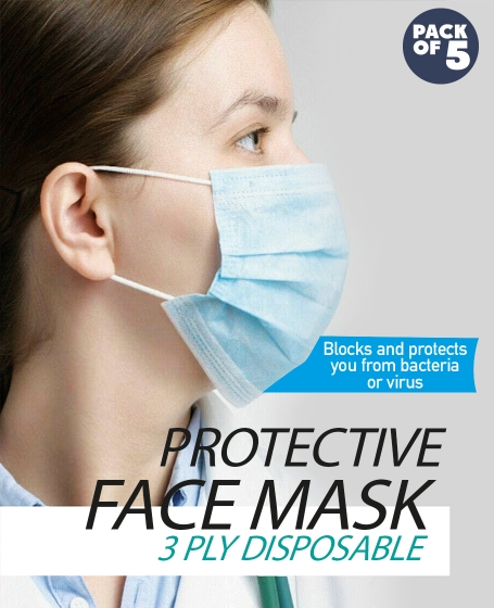Optimum Protective Face Mask (1pack @ 5pcs)